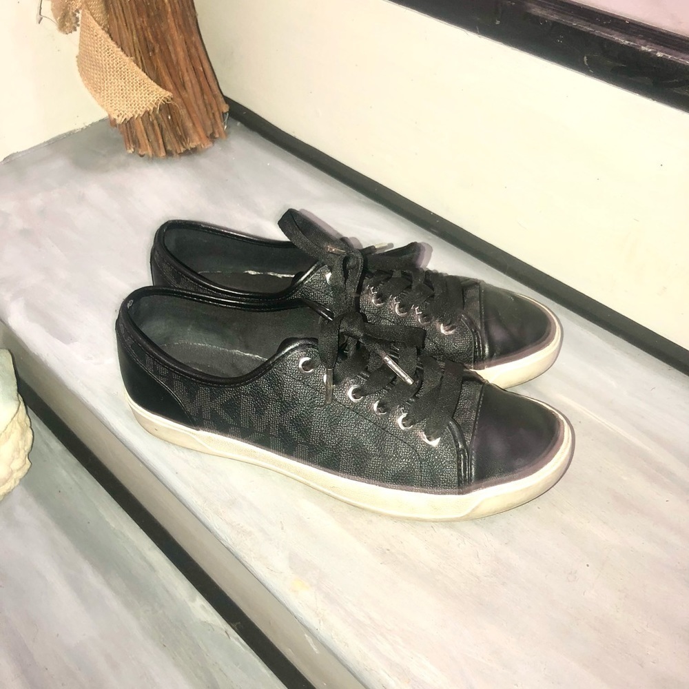 Michael Kors Signature Black Sneakers 7.5